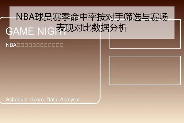 NBA球员赛季命中率按对手筛选与赛场表现对比数据分析
